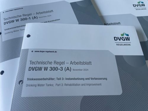 DVGW-Regelwerk W300-3 für die Trinkwasserbehälter-Sanierung